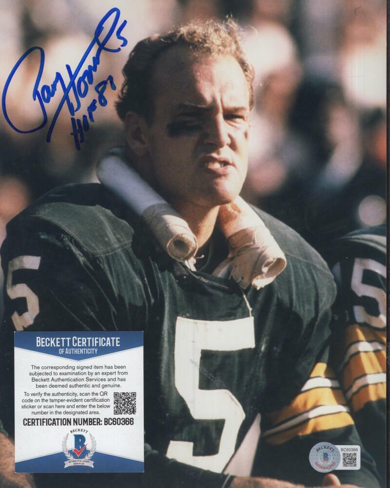 PAUL HORNUNG GREEN BAY PACKERS HOF 86 SIGNED 8X10 PHOTO BECKETT BC60366 