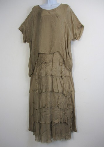 Ladies 30% Silk 70% Viscose All in One Summer Dress & Top One Size:Regular - Picture 53 of 86