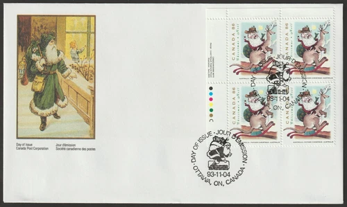 Canada #1501, Christmas Personages, UL PB, Official First Day Cover, FDC 1993