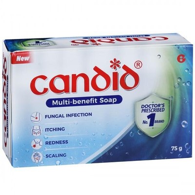 Candid New Multi Benefit Soap Manage Fungal Infection, Itching, Redness 125gm FS