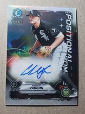 2021 Bowman Chrome Positional Promise Refractor Andrew Vaughn Auto /99 White Sox