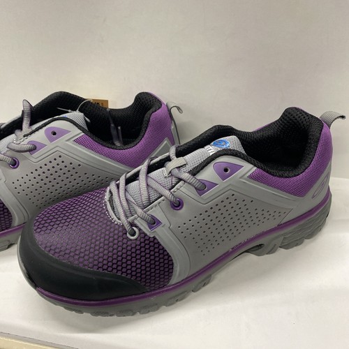 Nautilus Women N1061 Zephyr EH Grey Purple Safety Shoes Size 9 - New - Picture 2 of 4
