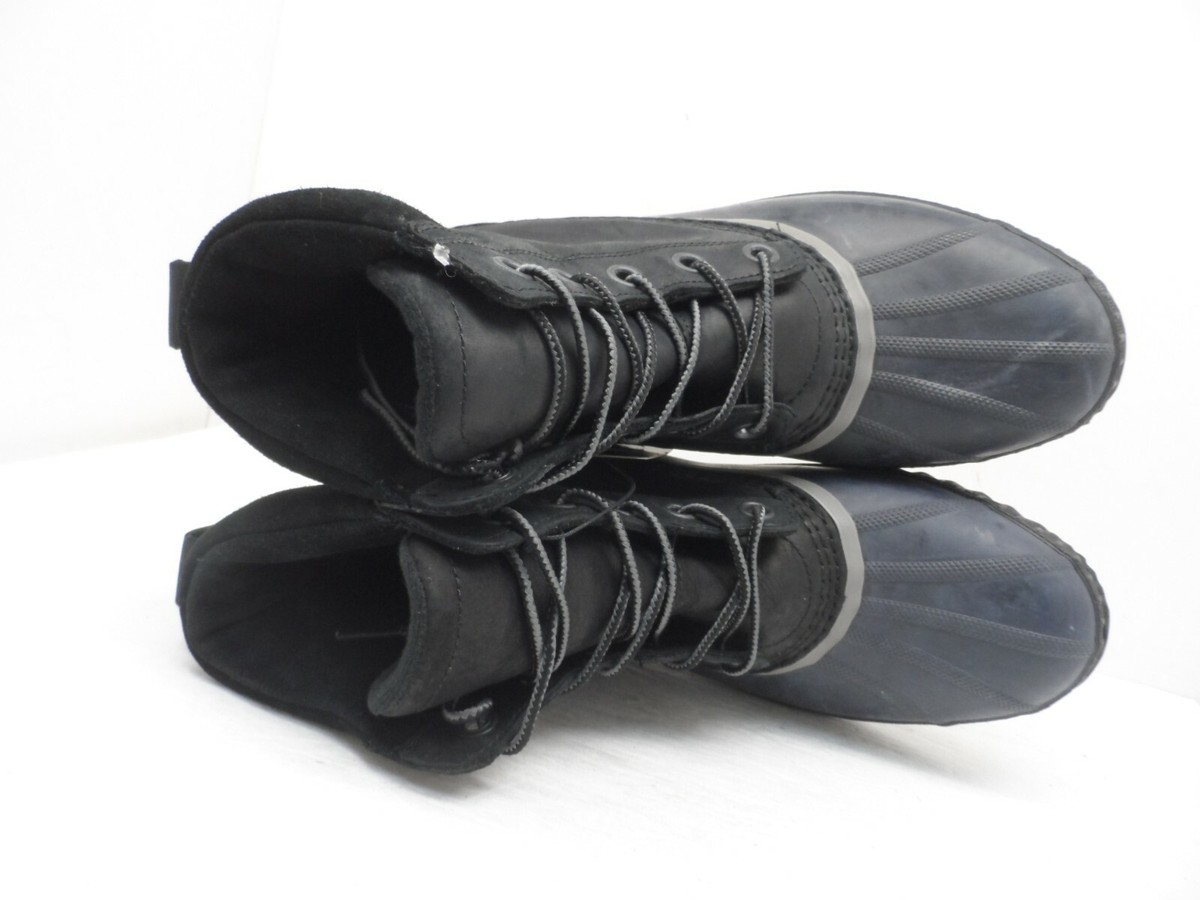 Sorel Men\'s Black Cheyanne II Lace Duck Boots Size 11 Amazon.com | Sorel Men main image 4