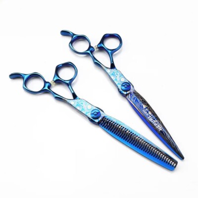 Japanische Friseurschere Friseursalon Haarschneide-/Ausdünnungsset Schere 7 Zoll