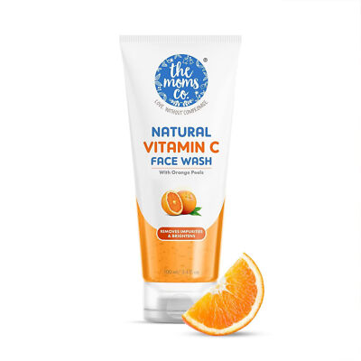 The Moms Co Natural Vitamin C Face Wash for Women & Men for Glowing Skin 100ml