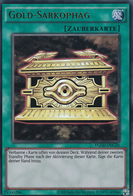 Yu-Gi-Oh YGLD-DEC26 Gold Sarkophag Unl. Ultra Rare NM