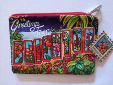 Portafoglio nuovo con etichette Brighton prima classe posta aerea BRIGHTON multicolore cartolina...