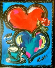 HEARTS COFFEE LOVE   IMPRESSIONIST EHHRGVAS