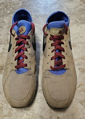 Nike Air Max 93 Beige Royal Burgandy Size 9.5 27.5 Cm 306551-200 