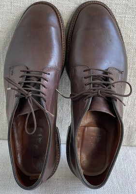 Alden 29364F Plain Toe Dover is built on the Barrie last. The model has a Horween Brown Chromexcel leather upper with a single flex welt leather outsole.