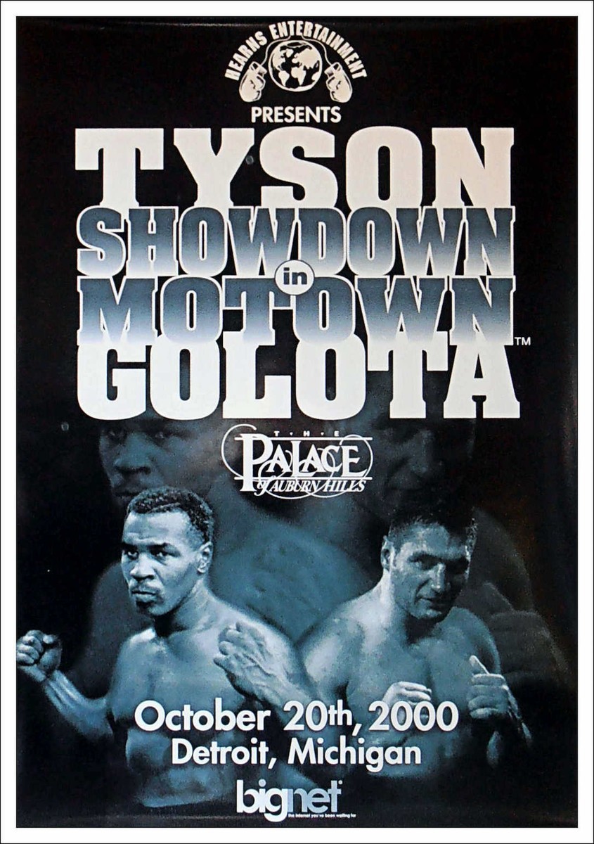 ボクシング ポスター〜タイソン/ロペス/ゴンサレス他 Boxing Poster VINTAGE ORIGINAL MIKE TYSON vs. ANDREW GOLOTA ON-SITE BOXING FIGHT