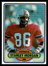 1980 Topps Stanley Morgan #491 New England Patriots