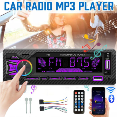 Estereos Para Carros Bloothtooth Auto Estereo Radios con Bluetooth Carro LED Mp3