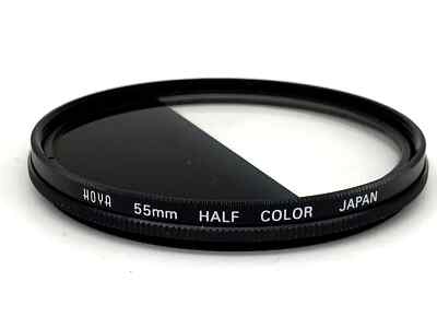 Hoya Effektfilter Half Color Linear Grau Grey Filter 55mm Kreisförmig M55