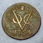 Certificate of Authenticity 1754 New York 1/2 Penny Voc Dutch Colonial Half Cent