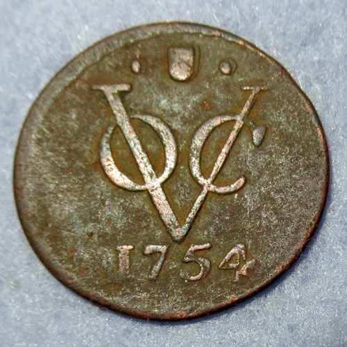 Certificate of Authenticity 1754 New York 1/2 Penny Voc Dutch Colonial Half Cent