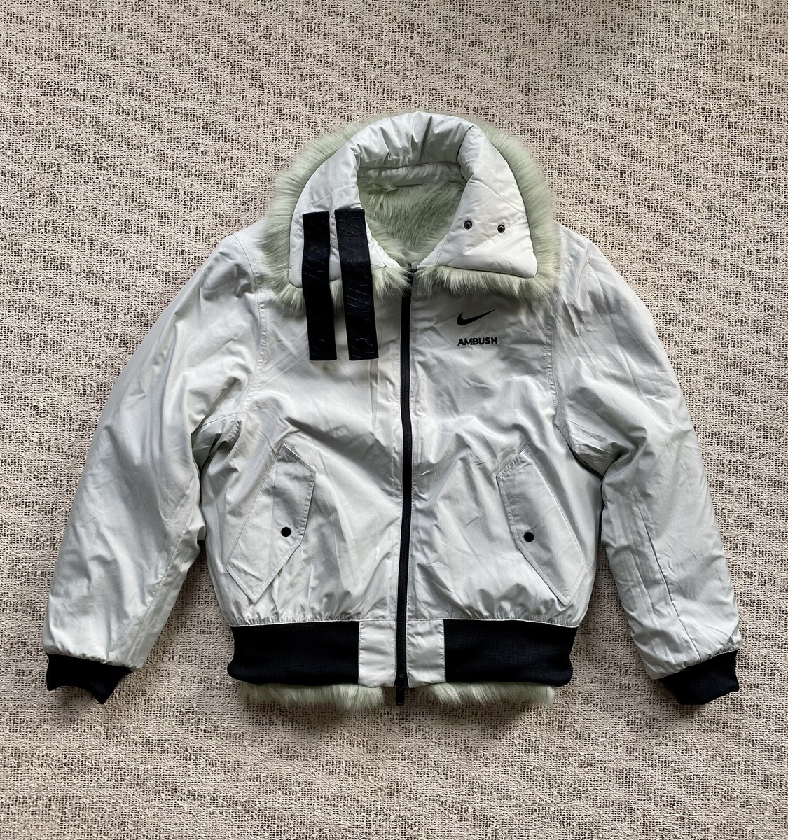 NWT Nike NikeLab x AMBUSH Yoon Reversible Faux Fur Bomber NWT Nike NikeLab x AMBUSH Yoon Reversible Faux Fur Bomber