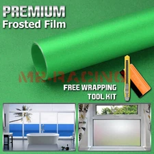 *12"x48" Green Frosted Film Glass Home Bathroom Window Security Privacy Sticker