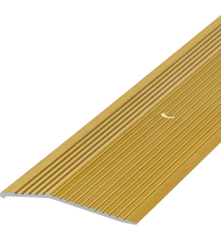 Caja de 6-2" x 72" Latón Satinado Aluminio Acanalado Alfombra Borde con Tornillos Clavos/Envío y devolución gratuitos Foto 3 de 4