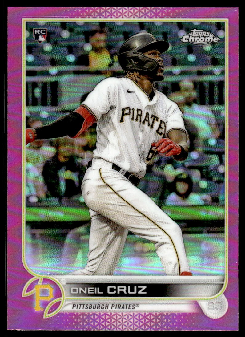 2022 Topps Chrome #128 Oneil Cruz Pink Refractor Rookie Card RC