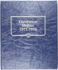 Eisehower Dollars Collection 1971 - 1978 with Whitman Album