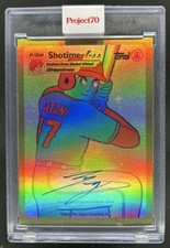 2021 Topps Project70 Shohei Ohtani Auto Autograph Rainbow Foil #/70 Angels