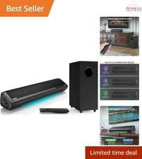 17-inch Sound Bar with Subwoofer 2.1 Deep Bass Home Theater Surround Bluetooth