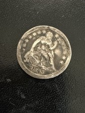 1843 Seated Liberty Half Dime VG/F