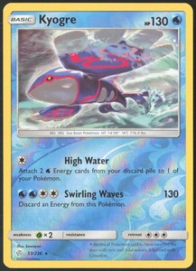 Kyogre 53/236 Cosmic Eclipse Reverse Holo Rare