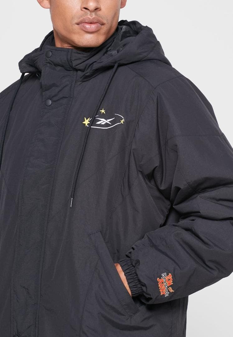 Reebok Tom & Jerry Men's Down Jacket O Size Streetwear Puffer Coat New thumbnail 7