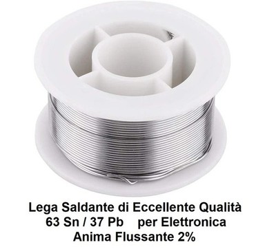 Lötdraht Zinn für Elektronik 63/37 mit Durchfluss 0,6mm 50g