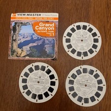 Vintage View Master GRAND CANYON NATIONAL PARK Packet No. 1 Set 3 of Reels