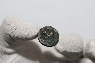   KUSHAN Vasu Deva I, AE Tetradrachme 185-228 AD RAR 8,94Gr 23mm B91#Z5741