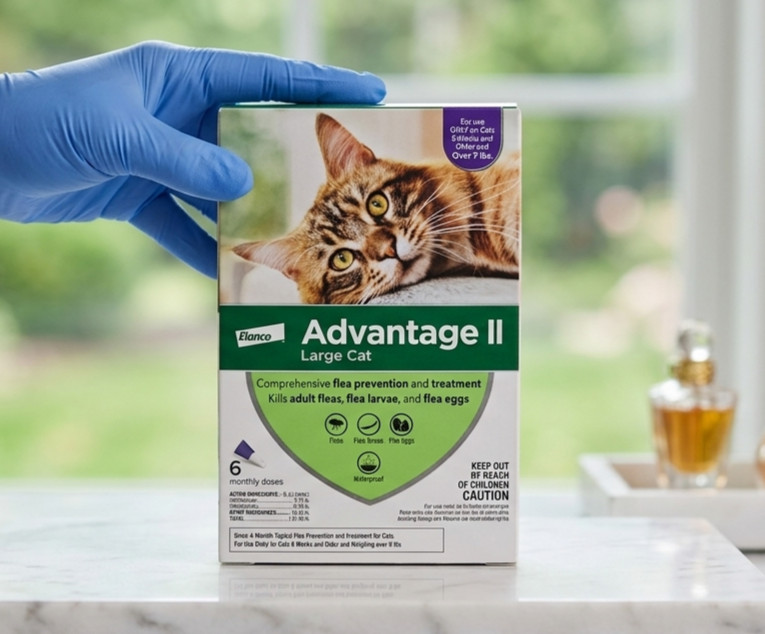 Advantage II Large Cat Flea Treatment Prevention Over 9 lbs 6 Month Supply New