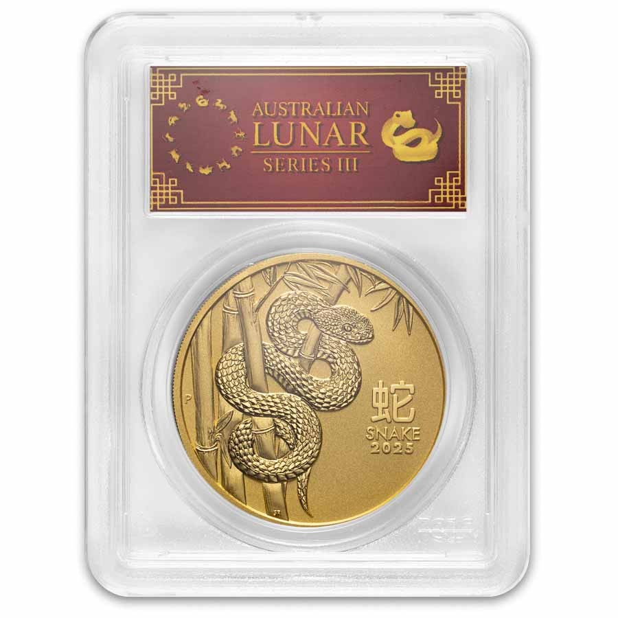 2025 Australia 2 oz Gold Lunar Snake MS-70 PCGS (Red Label) | eBay