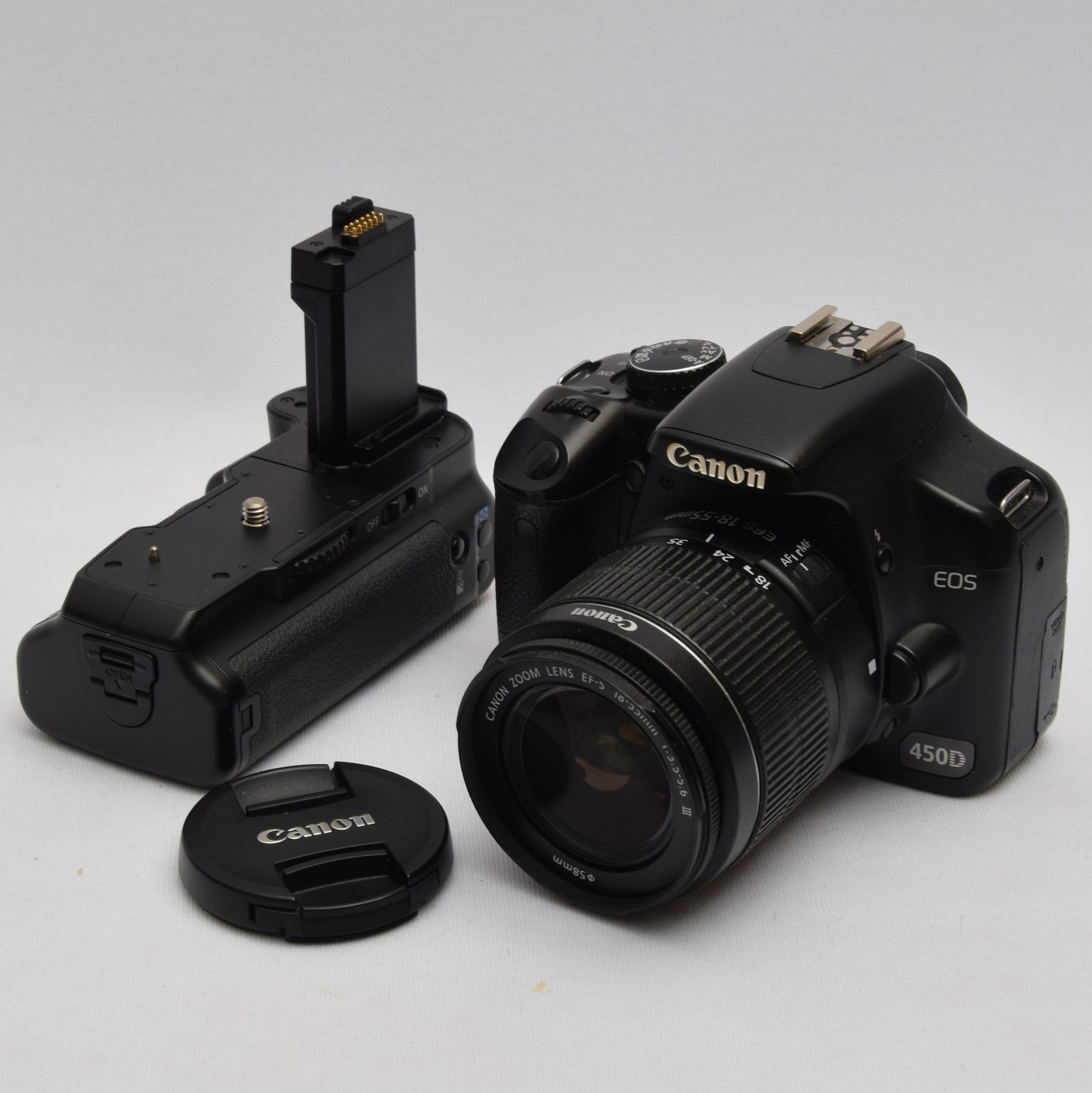 Canon EOS 450D 12.2MP Digital SLR Camera with EFS 18-55mm Lens - SC: 19567 (U)