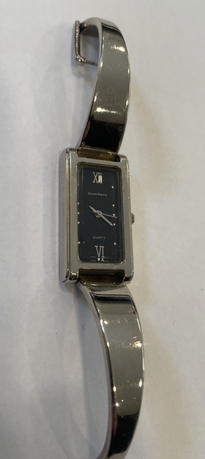 Jaclyn Smith Women’s Rectangular Quartz Watch Bla… - image 2