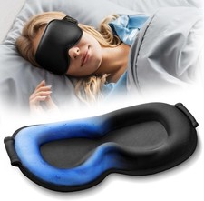 3D Cooling Gel Sleep Mask 6 oz Weighted Eye Cover 100 Blackout Migraine Relief