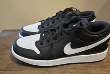 Nike Air Jordan 1 Low Shoes Black White 553560-043 Kids 6 Y See Desc No Box