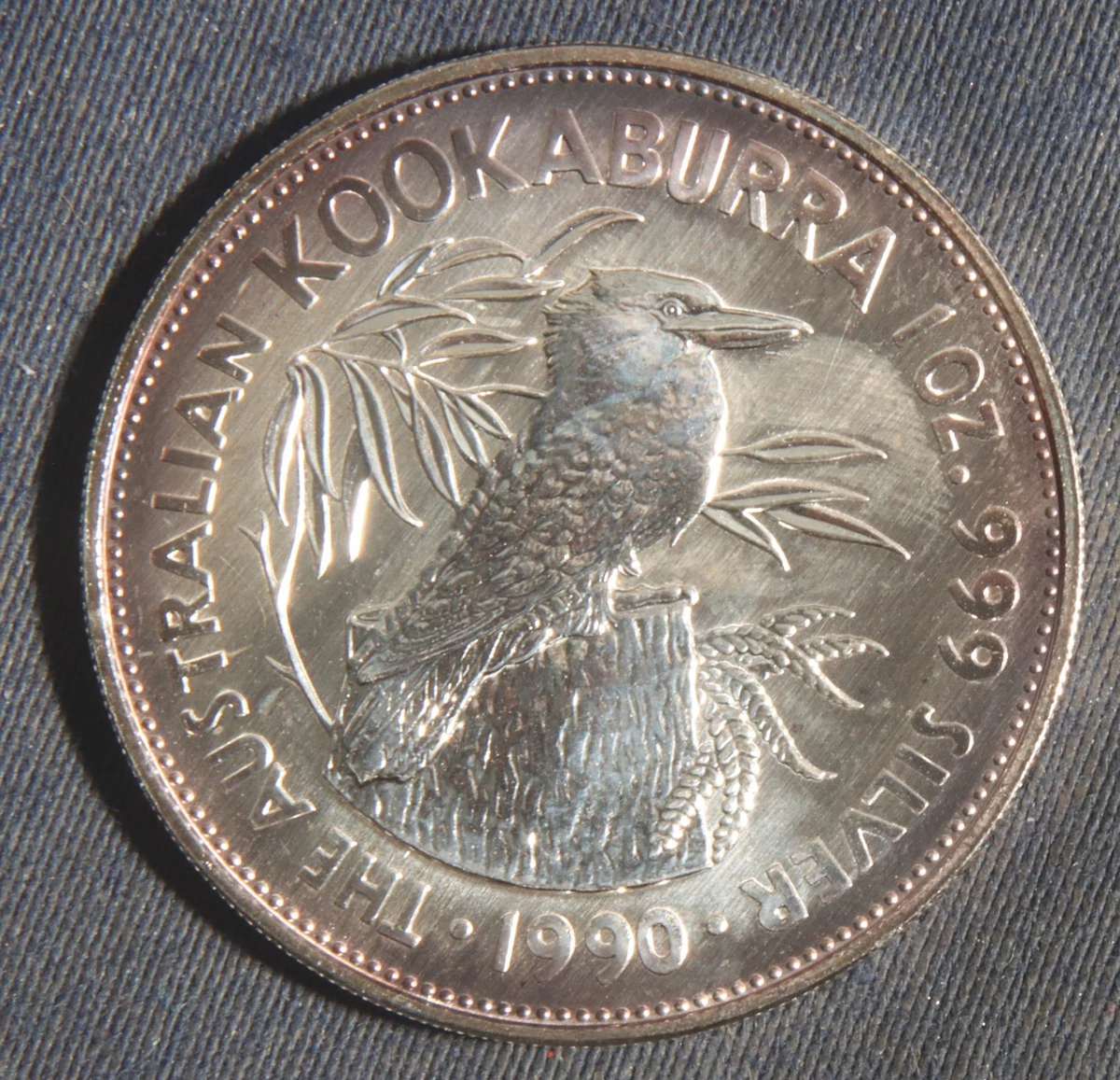 Australian Kookaburra Uncertified 1990 Silver Bullion Coins for