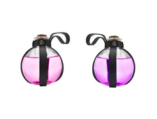 Nicky Bigs Novelties Wizard Dark Magic Potion Bottles Set Glass Holder Cork