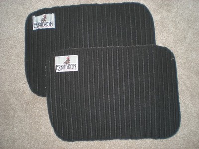 Set of 2 Black Eskadron Climatex Bandage Liners 11 in x 16 in. XLNT COND