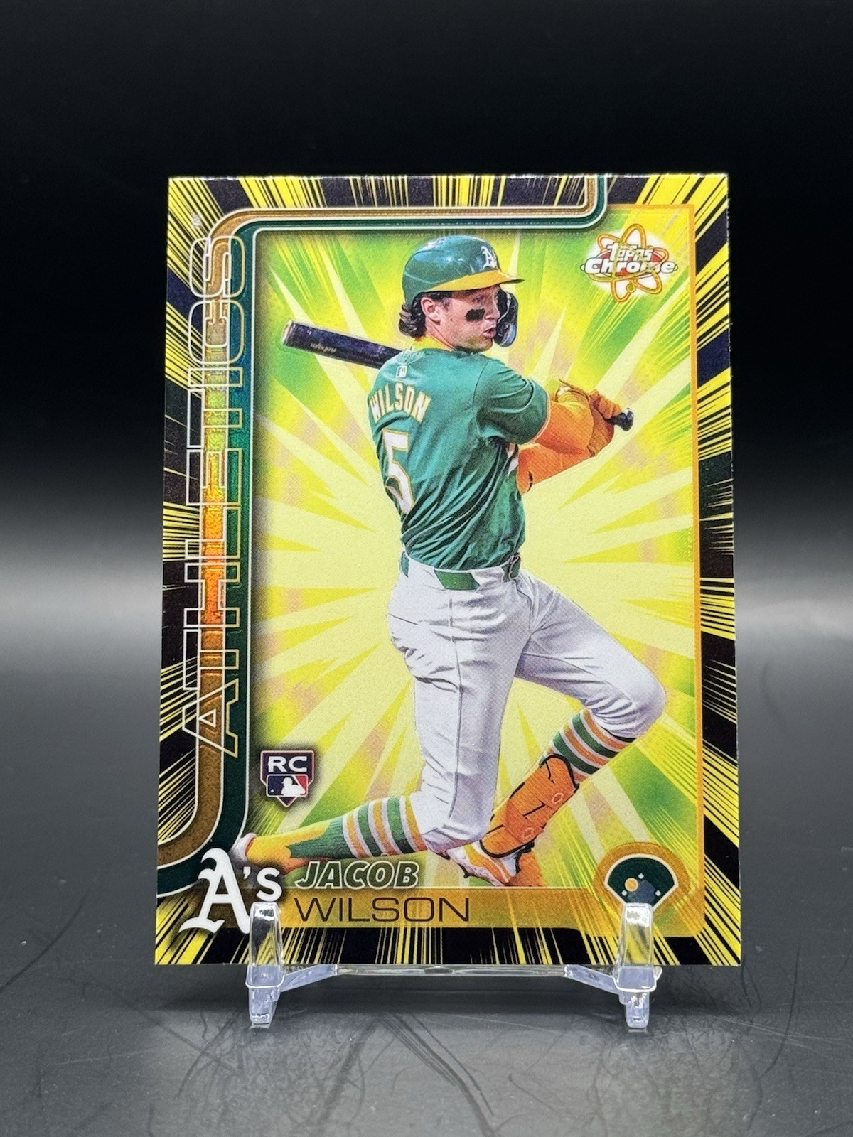2025 Topps Chrome- Radiating Rookies- Jacob Wilson RR-6 Athletics RC