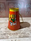 Vintage Peanuts 1970 Orange Chein Tin Litho Bullhorn Toy