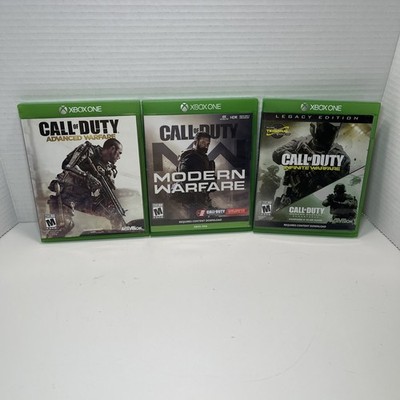 Lot of 3 Call Of Duty Xbox One Game Lot Advanced, Infinite & Modern Warfare