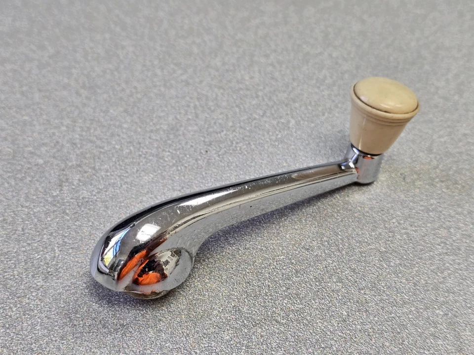 MANIVELA ENROLLADORA VENTANA CROMADA #6 ORIGINAL USADA VW BEETLE PORSCHE 356 356A #6 Foto 2 de 4