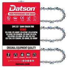 3PCS,32 inch Chainsaw Chain FOR ECHO CS-750EVL,CS-8000,CS-800P,105DL .3/8"LP.050