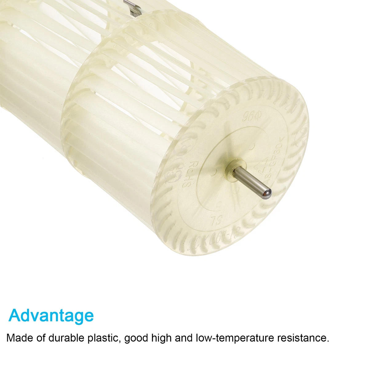 96x661mm Klimaanlage Gebläse Lüfterrad Querströmung Lüfterbaugruppe Ersatz Gelb