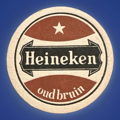 Bierdeckel Heineken bier/ Heineken oud bruin , Zustand 2-