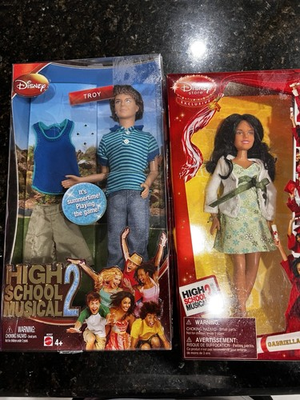 #ad Disney High School Musical Troy and Gabriella Dolls $100.00